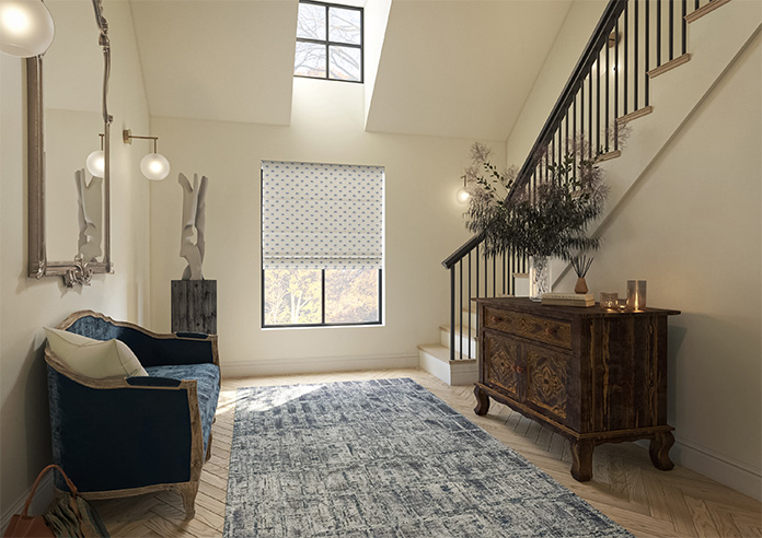 Hanalei, Sky Blue - Twist&Fit Roman Blind - Image 6